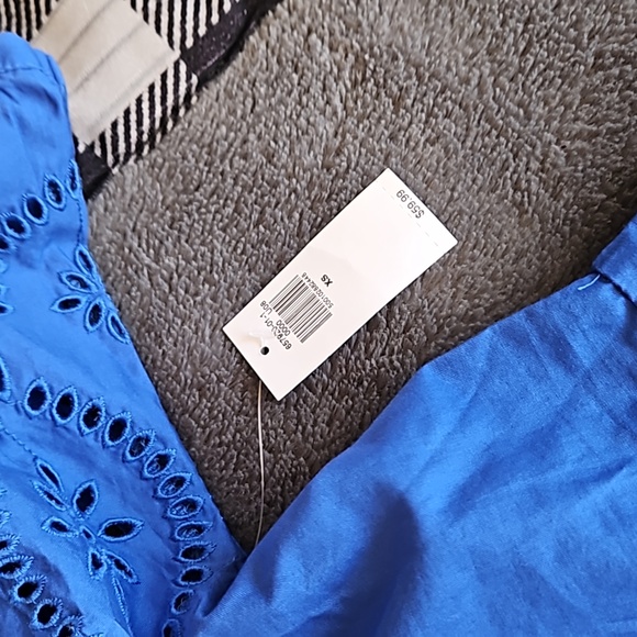 NWT Old Navy Royal Blue Eyelet dress - Picture 6 of 6